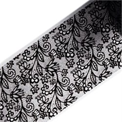 Фольга 50см Черное Кружево 05 61508005