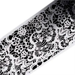 Фольга 50см Черное Кружево 06 61508006