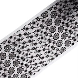 Фольга 50см Черное Кружево 13 61508013