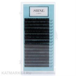 elSHINE Чёрные ресницы Light, микс (L 0,07 7-15mm) 16 лент 83101311