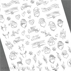 Наклейки PopFinger серия CB 147 серебро 61207032