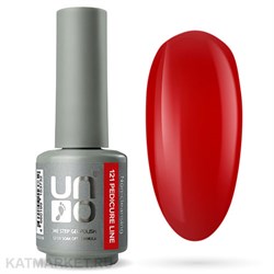 {{photo.Alt || photo.Description || 'Uno 8г Pedicure Line 121 красный Однофазный гель-лак'}}