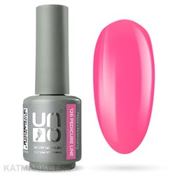 {{photo.Alt || photo.Description || 'Uno 8г Pedicure Line 126 ярко-розовый Однофазный гель-лак'}}
