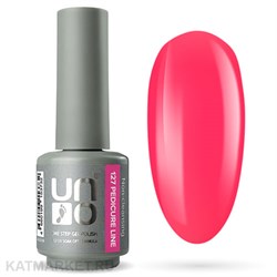 {{photo.Alt || photo.Description || 'Uno 8г Pedicure Line 127 розовый неон Однофазный гель-лак'}}