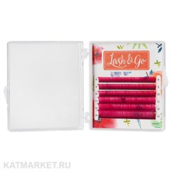 Lash&Go Цветные ресницы микс 0,07/C/7-12 mm Розовый (6 линий) 81210001