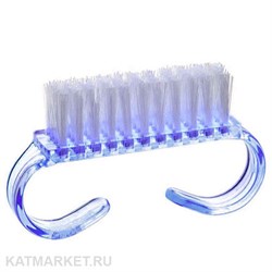 Щетка-сметка 10х45мм, прозрачная синяя 60804002