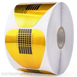 Формы для наращивания широкие 500шт, золото 60810026