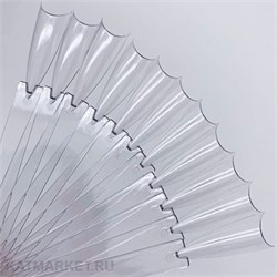 Палитра Веер Обратные Стилеты на кольце 50шт, прозрачная 60806037