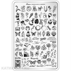 {{photo.Alt || photo.Description || 'Малина Пластина для стемпинга 23 "Каникулы" (без демо-листа)'}}