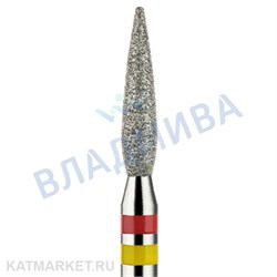 Владмива Фреза алмазная, пламя 2,1 мм, красно-желтая 806.104.244.514.021КG 70601722