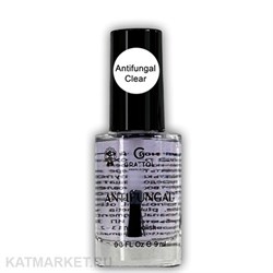 Grattol 9мл Серия Antifungal Лак для ногтей без лампы, прозрачный 10634001