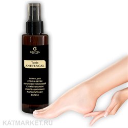 Grattol Antifungal Тоник с поглотителем запаха для стоп и обуви 165мл 10634211