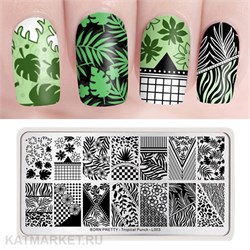 BornPretty Пластина для стемпинга Tropical Punch L003 60501163