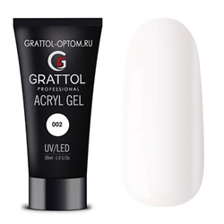 Grattol 30мл Акри-гель 02 белый 10601802