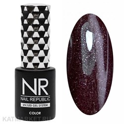 NR 10мл Гель-лак 198 Мерцающий махагон коричневый 11708198