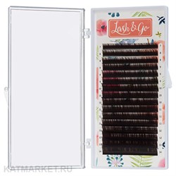 Lash&Go Коричневые ресницы 0,10/M/12 mm Эспрессо (16 линий) 81208316