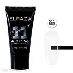 Elpaza 30мл Акригель Excellence 11 прозрачный 11216211