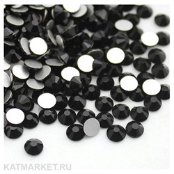 Стразы стекло, Черные ss6(1.9мм) 1440шт 61305084