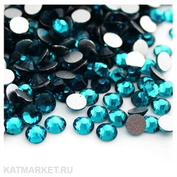 Стразы стекло, Голубой малахит ss3(1.3мм) 200шт 61305351
