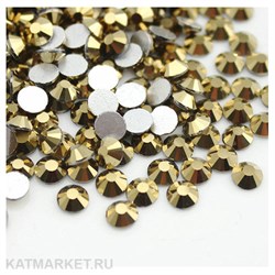 Стразы стекло, Золото металлик ss6(1.9мм) 1440шт 61305424