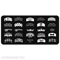 TIAN Пластина для стемпинга 02 60509002