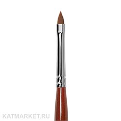 Roubloff GN93R Кисть Лепесток для геля из коричневой синтетики #4 61104044