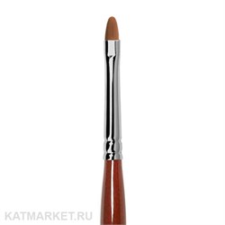 Roubloff GN33R Кисть овальная для геля из коричневой синтетики #3 61104063