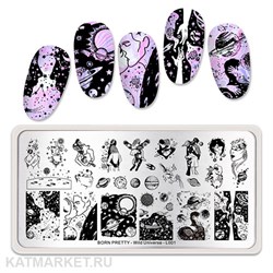 BornPretty Пластина для стемпинга Wild Universe L001 60501371