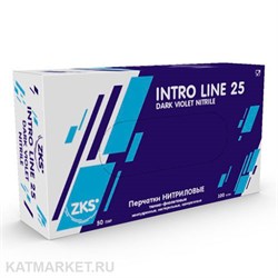 ZKS Intro Line 25 темно-фиолетовые S 100шт Перчатки нитриловые 60417962