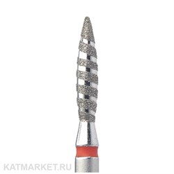 КМИЗ Алмазная фреза 118196 пламя Торнадо 2,1мм красное 856.104.243.100.021 70113121