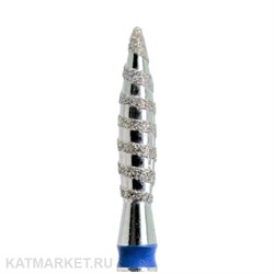 КМИЗ Алмазная фреза 118177 пламя Торнадо 2,3мм синее 866.104.243.100.023 70113223