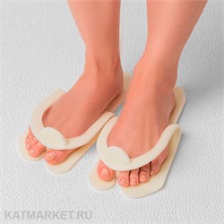 Тапочки Вьетнамки пенопропилен 5мм 20 пар, кремовые 60410204