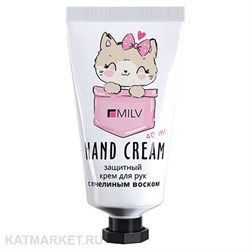 Milv 40мл Кокос и Ананас Защитный крем для рук с пчелиным воском (18707) 31531113