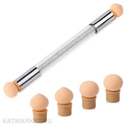 Аэропуффинг с кристаллами, серебряный 60815003