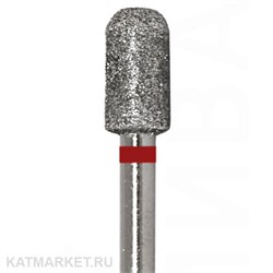 Владмива Фреза алмазная, цилиндр скругленный 4 мм, красный 806.104.141.514.040 70613140