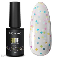 Ingarden 11мл Глянцевый топ FUNTOP конфетти 10500301