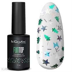 Ingarden 11мл Глянцевый топ FUNTOP снежные бабочки 10500302