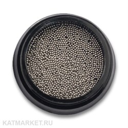 Металлические Бульонки в баночке, черные 0,8мм 61302031