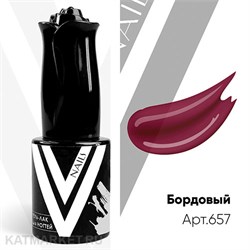 Vogue 10мл Гель-лак витражный Бордовый 657 11910657