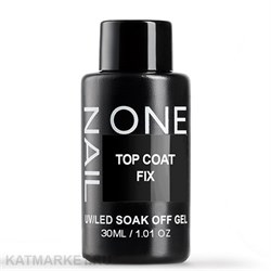 OneNail Top coat Fix без липкого слоя, без УФ фильтра бутылка 50мл 13302003
