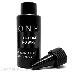 OneNail Top coat No Wipe (new formula) без липкого слоя, без УФ фильтра бутылка 50мл 13302013