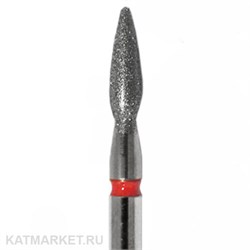 Владмива Фреза алмазная, пламя с круглым концом 2,3 мм, красное 806.104.243.514.023Р 70601523
