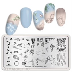 BornPretty Пластина для стемпинга Spring Garden L012 60501152