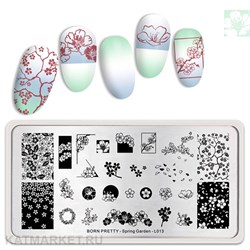 BornPretty Пластина для стемпинга Spring Garden L013 60501153