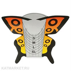 Формы для наращивания Бабочки 20шт, оранжевые 60810023