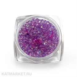 Камни для дизайна в баночке, фиолетовые 61008104