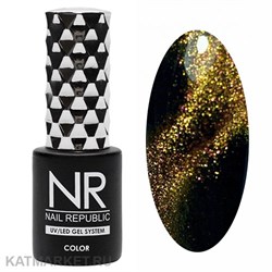 {{photo.Alt || photo.Description || 'NR 10мл Кошачий Глаз 5D cat 41 Медно-зеленый'}}