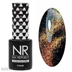 {{photo.Alt || photo.Description || 'NR 10мл Кошачий Глаз 5D cat 42 Медно-желто-зеленый'}}