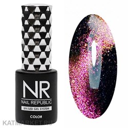 {{photo.Alt || photo.Description || 'NR 10мл Кошачий Глаз 5D cat 43 Сиренево-желто-зеленый'}}