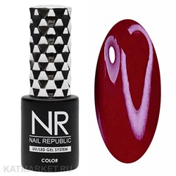 NR 10мл Гель-лак 201 Темно-красный 11708201